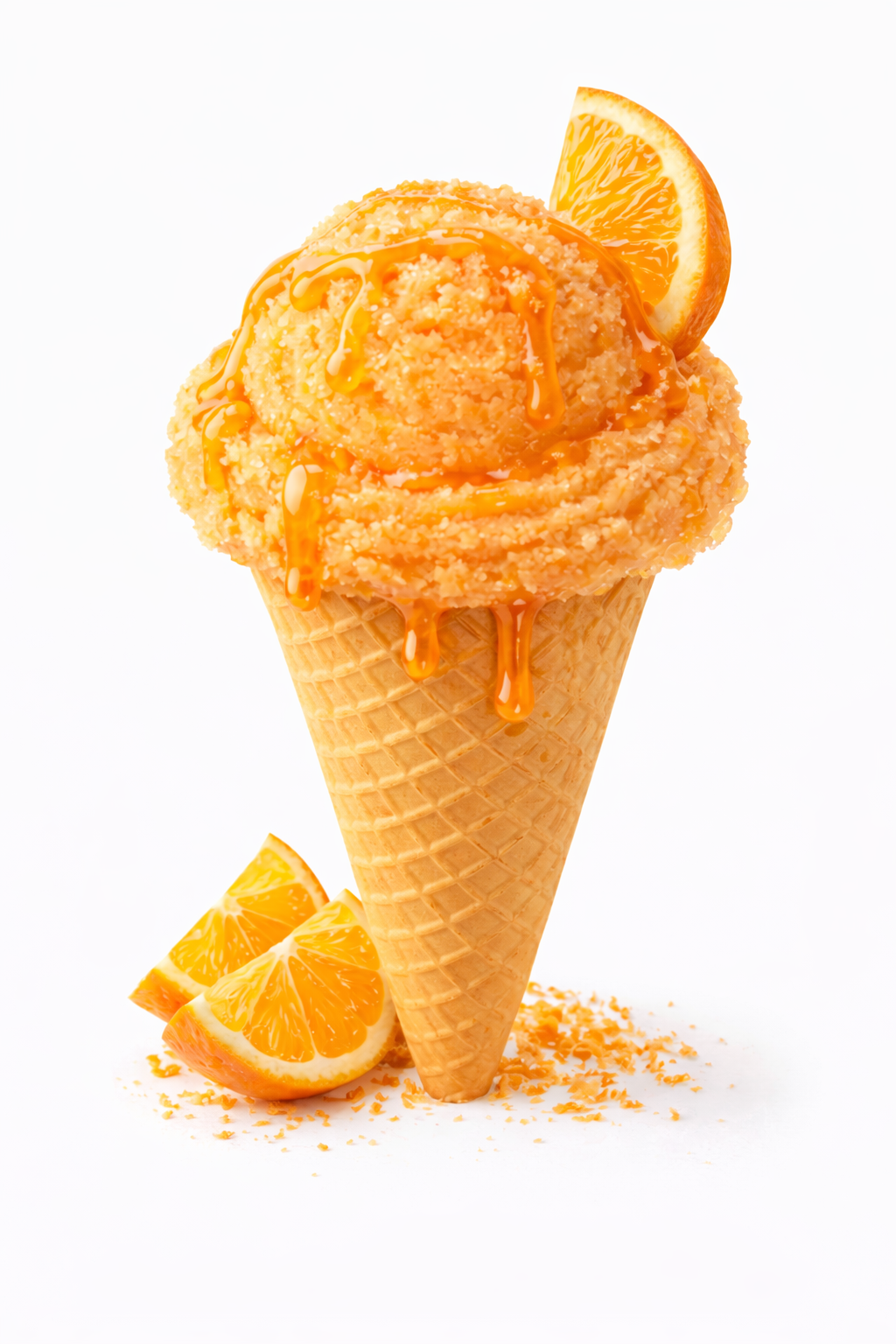 Orange sorbet flavour